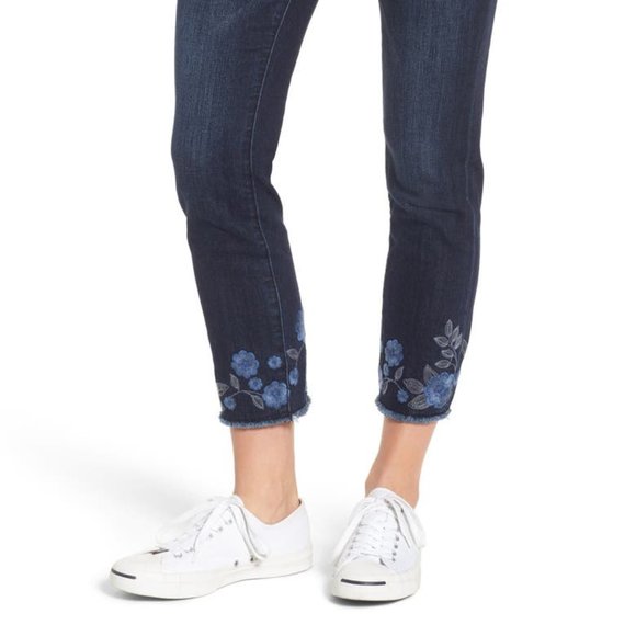 Jag Jeans Denim - JAG Amelia Embroidered High Rise Slim Ankle Je…